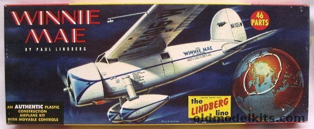 Lindberg 1/48 Lockheed Vega Winnie Mae - Post's Round the World Record Setter, 533-98 plastic model kit